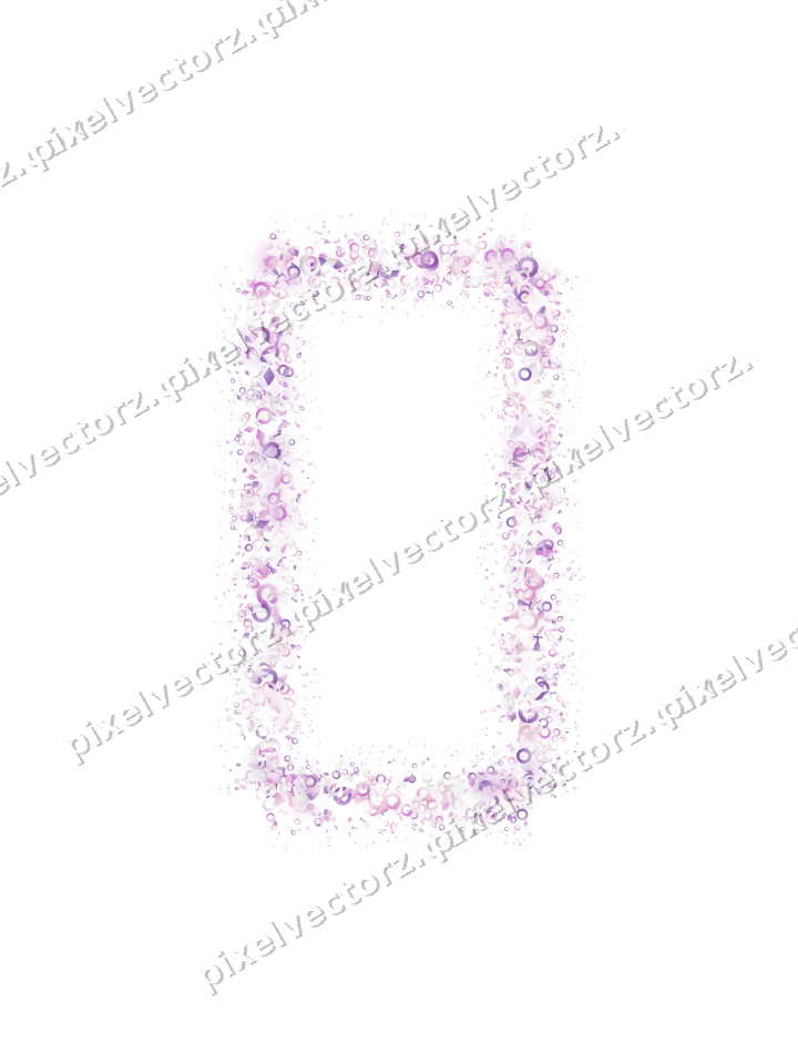 Nahtloser Glitzerrahmen in Magenta und Violett auf transparentem Grund