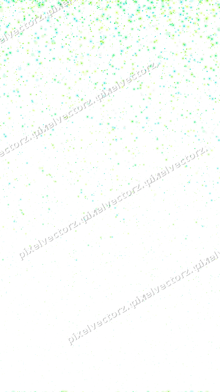 Nahtloser Glitzerregen aus Sternen und Blüten auf transparentem Grund