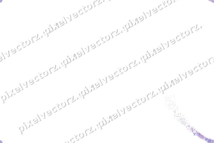 Nahtloser Sternenschweif in Violett und Blau auf transparentem Grund