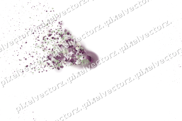 Nahtloser Glitzerfächer in Dunkelmagenta auf transparentem Grund