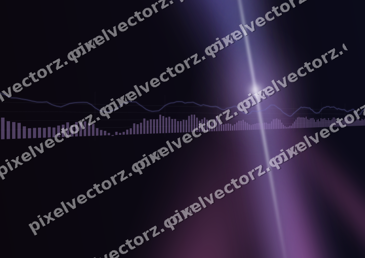 Leuchtender Neon Diagramm Hintergrund in Violett und Blau