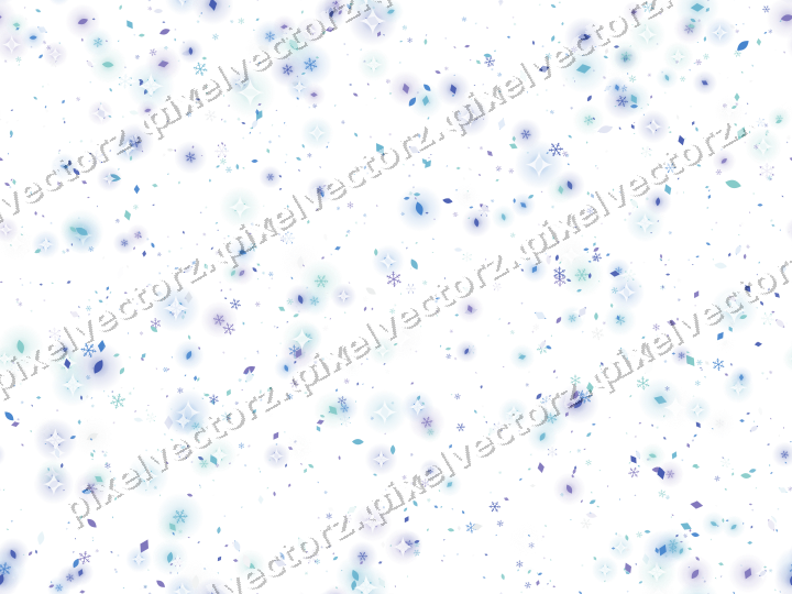 Nahtlose Glitzerstreuung in Blau und Türkis auf transparentem Grund