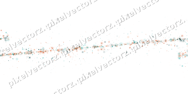Nahtloses Glitzerband aus Blüten und Splittern auf transparentem Grund