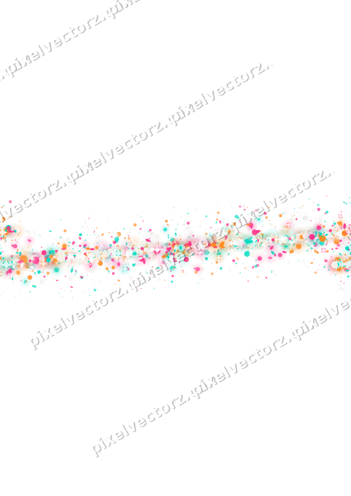 Nahtloses Glitzerband aus Tropfen und Punkten auf transparentem Grund