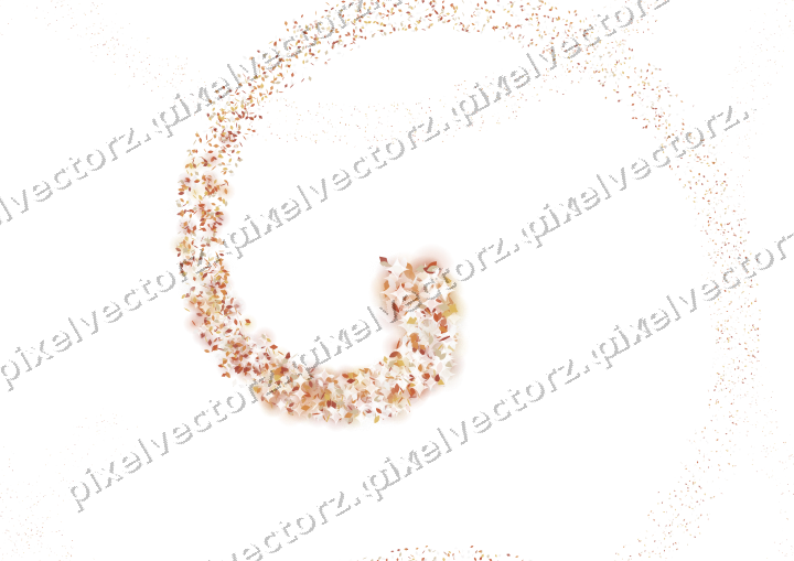 Nahtlose Glitzerspirale aus Tropfen und Rauten auf transparentem Grund