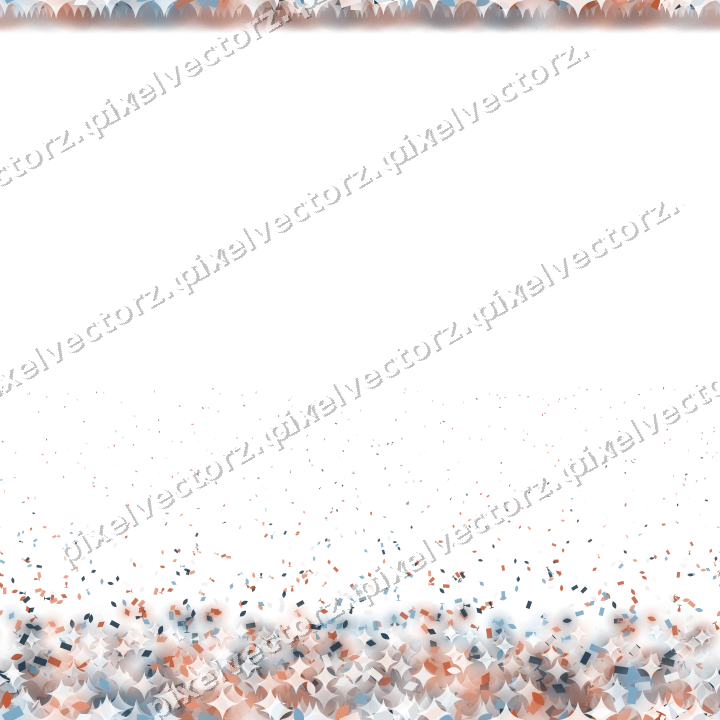 Nahtloser Glitzeraufstieg in Orange und Türkis auf transparentem Grund