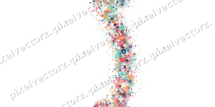 Nahtloser Glitzerbogen aus Sternen und Funken auf transparentem Grund