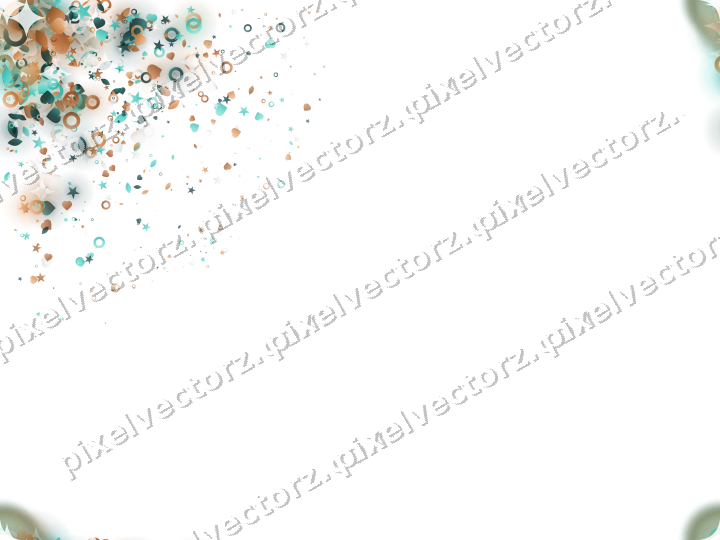 Nahtloser Glitzerfächer aus Sternen und Herzen auf transparentem Grund