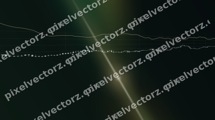 Leuchtender Neon Diagramm Hintergrund in Bernstein und Grün