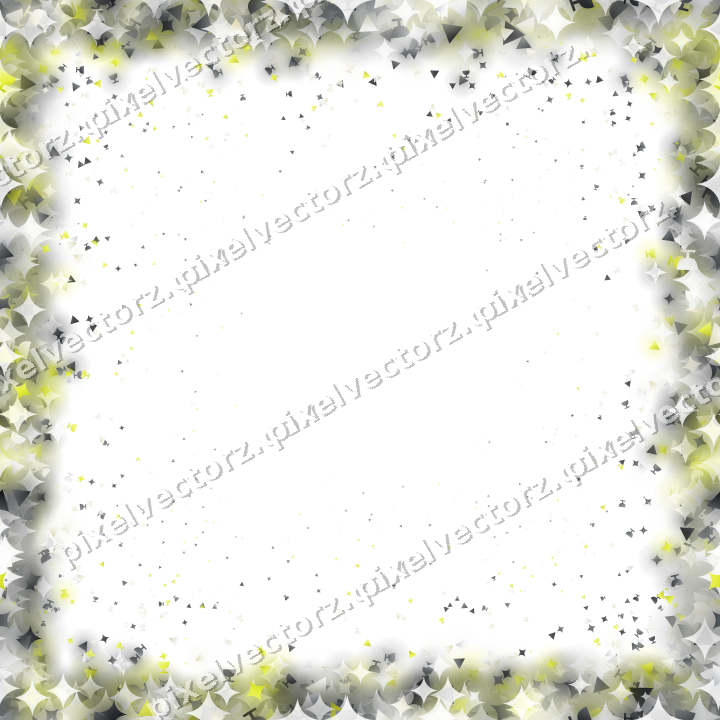 Nahtlose Glitzervignette in Gelb und Grau auf transparentem Grund