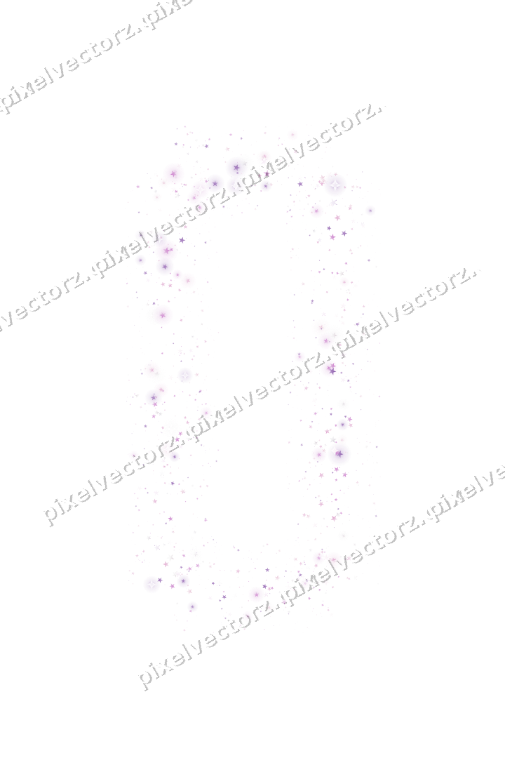 Nahtloser Glitzerrahmen aus Sternen in Magenta auf transparentem Grund