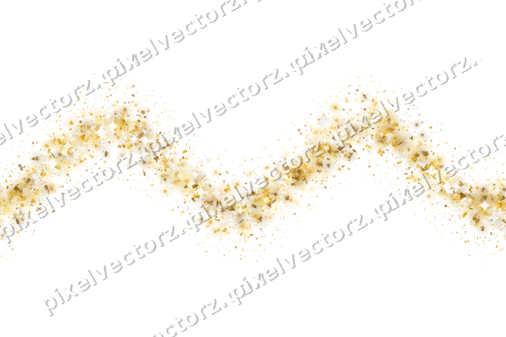 Nahtlose Glitzerwelle auf transparentem Grund