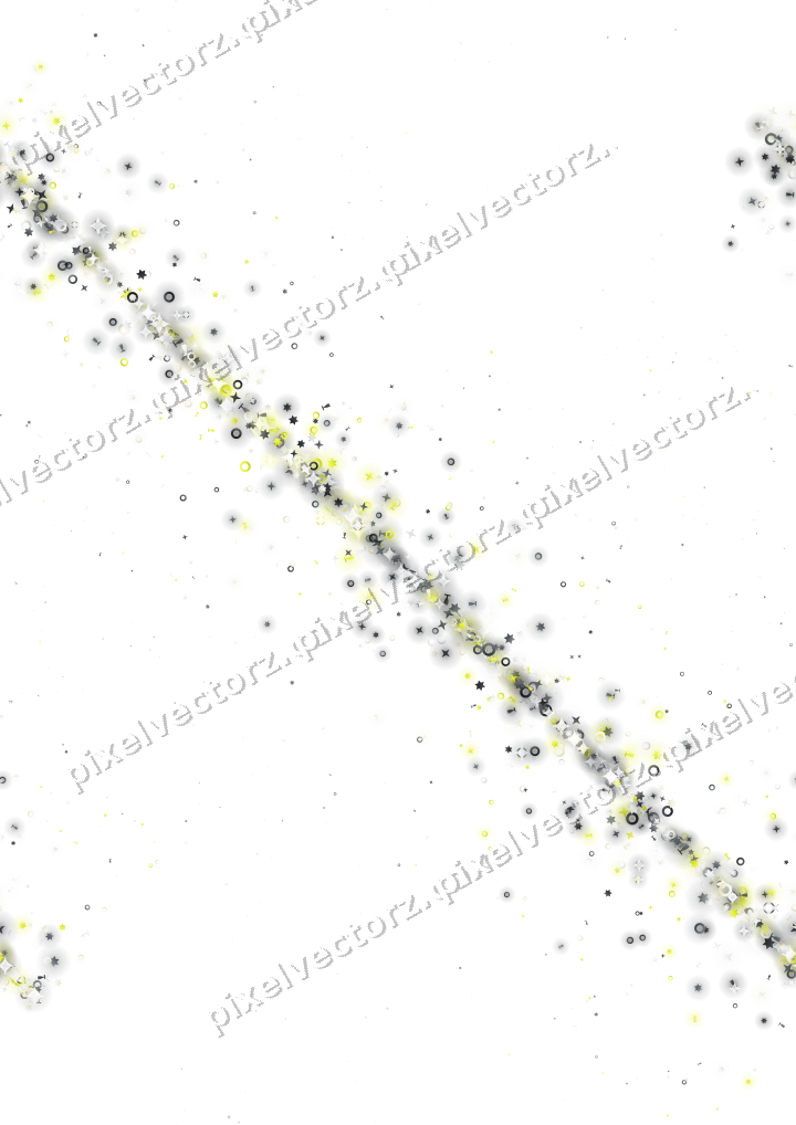 Nahtloses Glitzerband in Gelb und Grau auf transparentem Grund