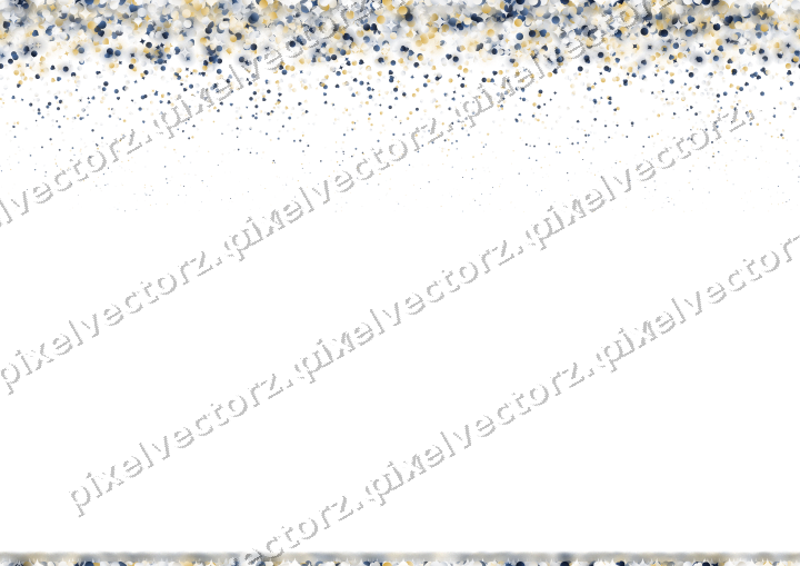 Nahtloser Glitzerregen aus Funken und Herzen auf transparentem Grund