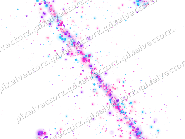 Nahtloses Glitzerband aus Punkten in Magenta auf transparentem Grund