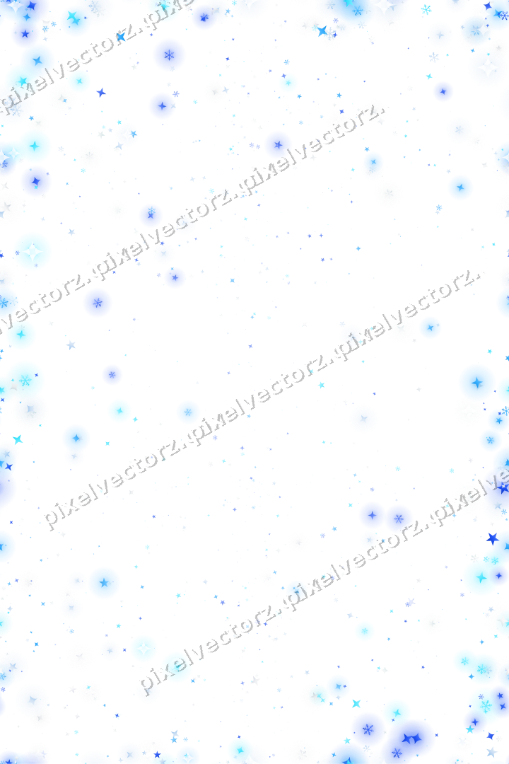 Nahtlose Glitzervignette in Türkis und Blau auf transparentem Grund