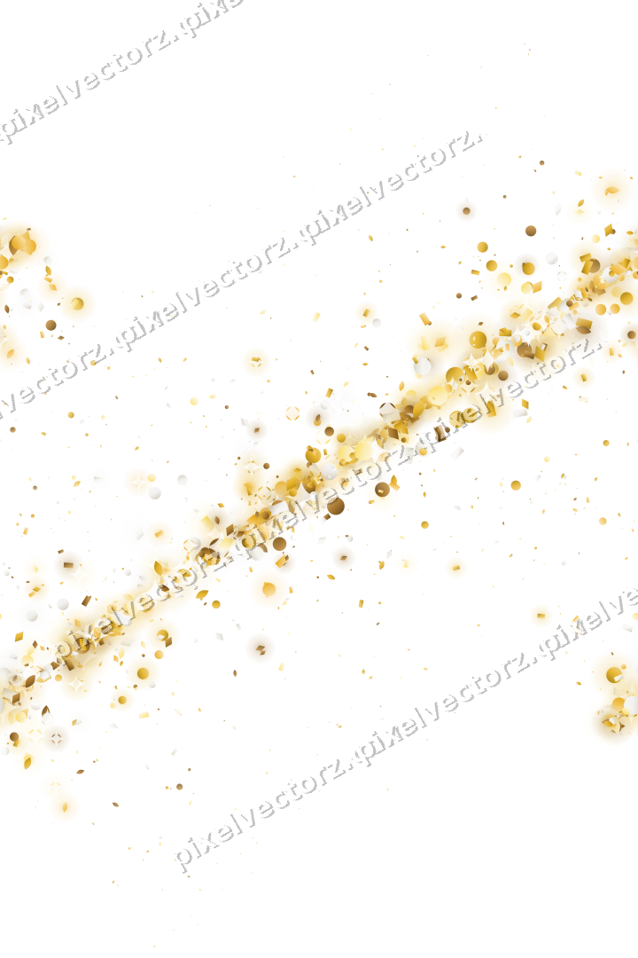 Nahtloses Glitzerband aus Tropfen und Punkten auf transparentem Grund