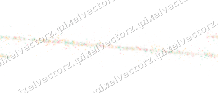 Nahtloses Glitzerband aus Funken und Ringen auf transparentem Grund