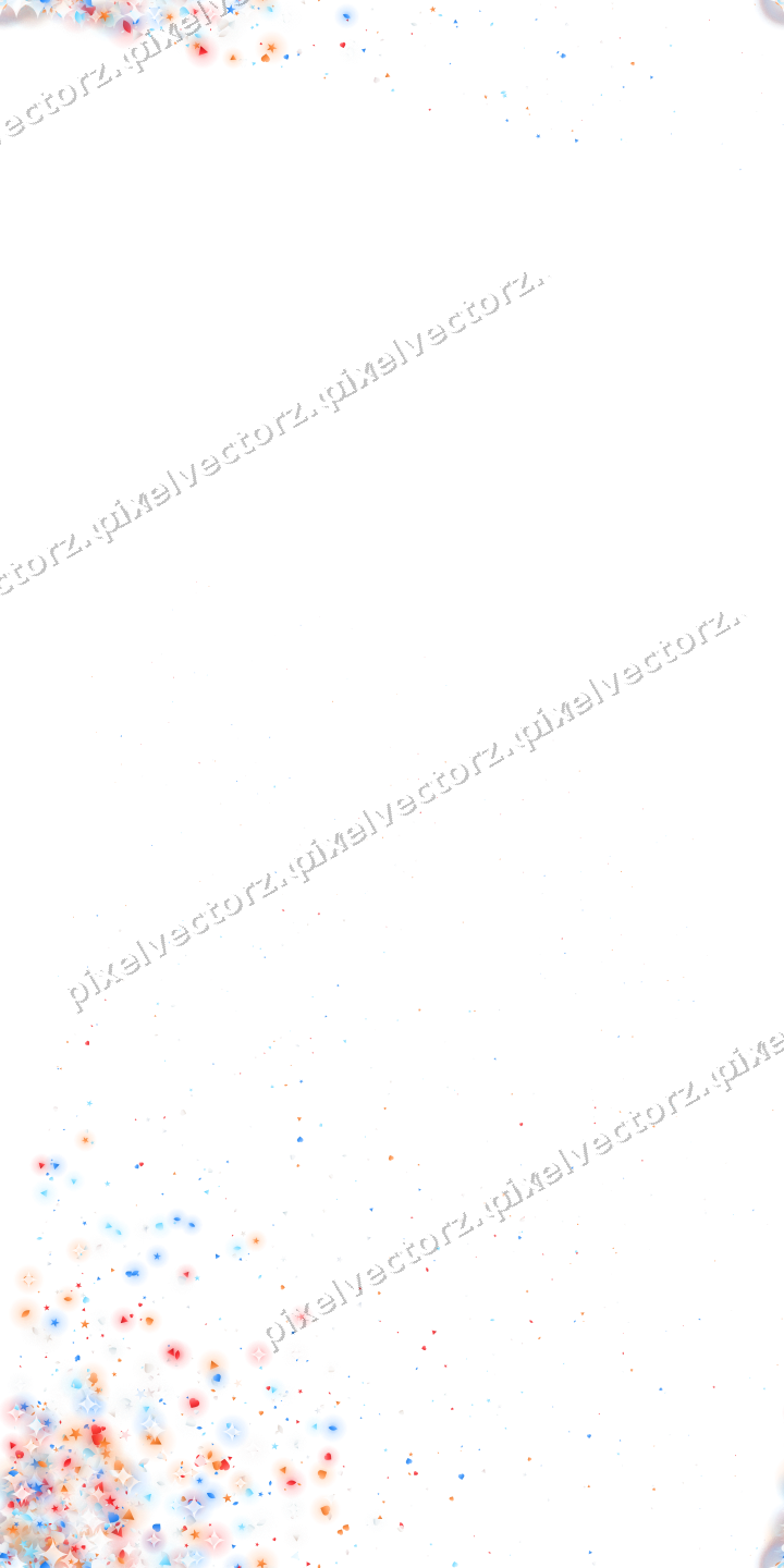 Nahtloser Glitzerfächer aus Sternen und Herzen auf transparentem Grund