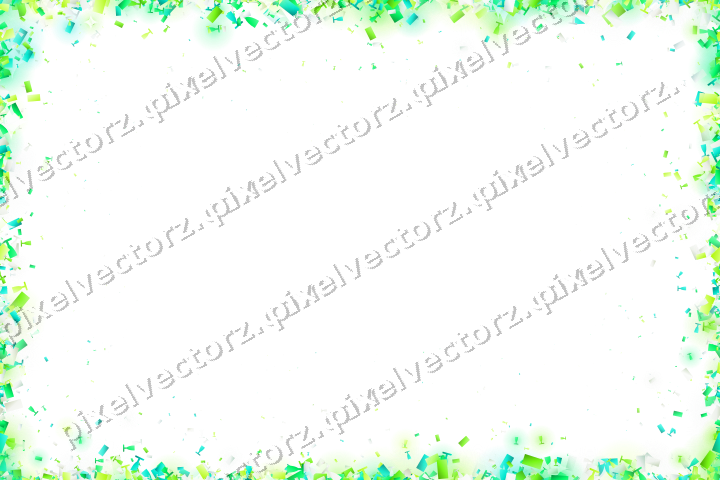 Nahtlose Glitzervignette in Grün und Limette auf transparentem Grund