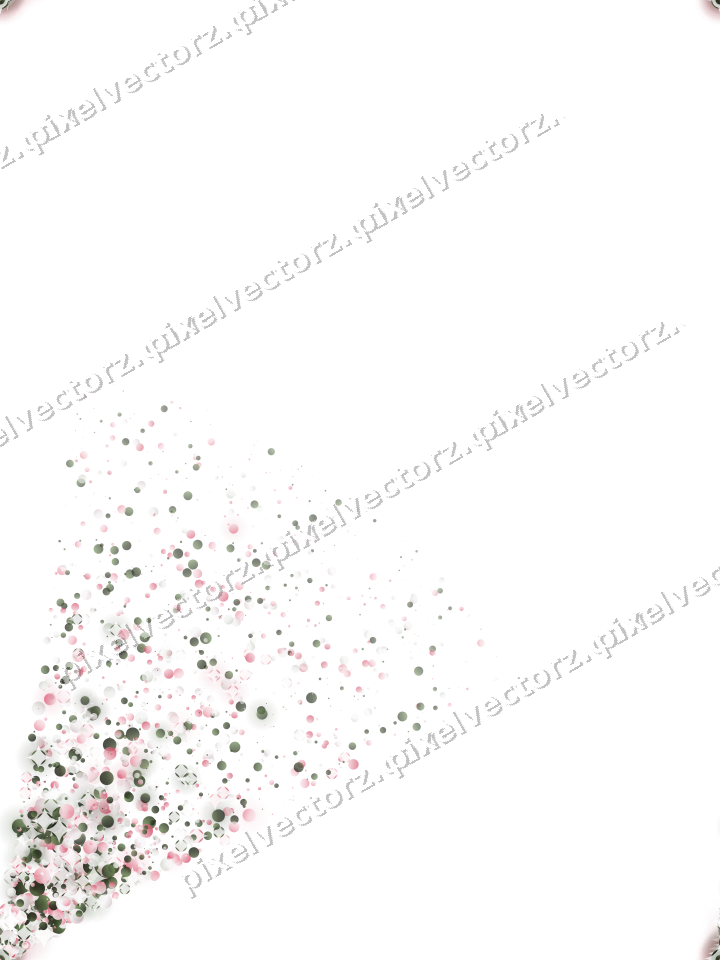 Nahtloser Glitzerfächer aus Punkten in Rosa auf transparentem Grund