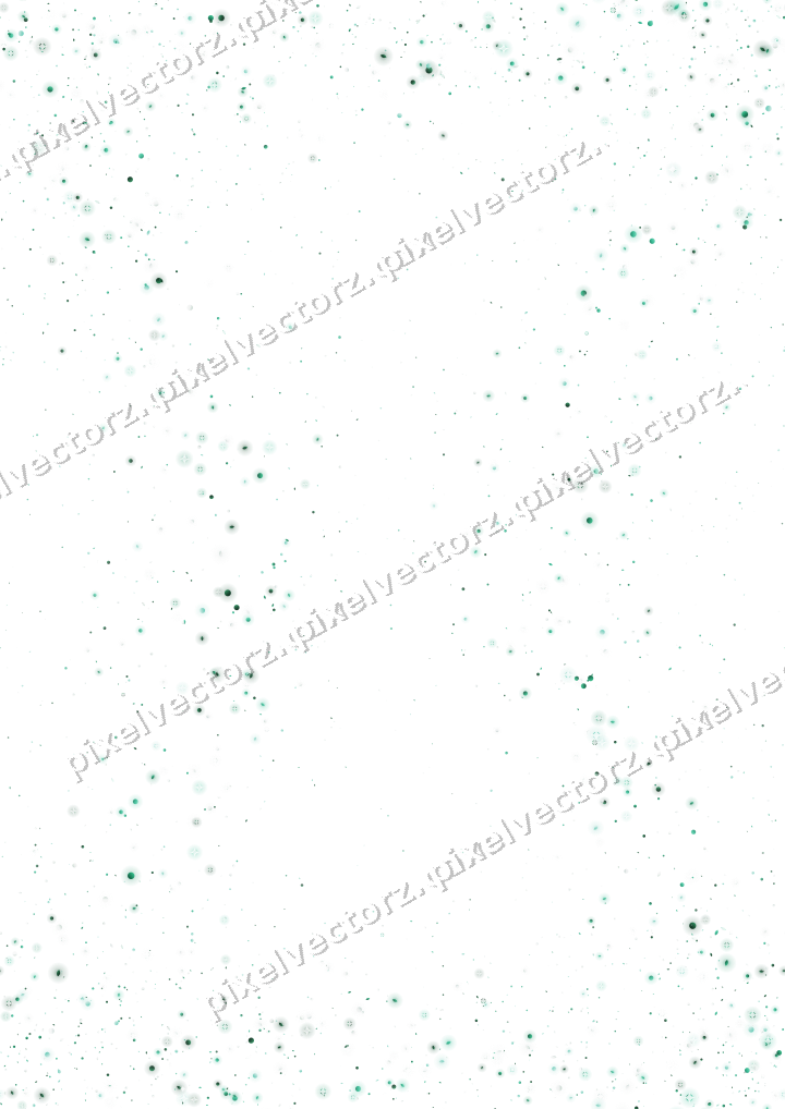 Nahtloser Glitzerkranz aus Tropfen und Punkten auf transparentem Grund