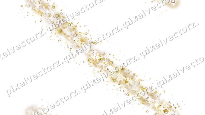 Nahtloser Glitzerbogen in Bernstein auf transparentem Grund