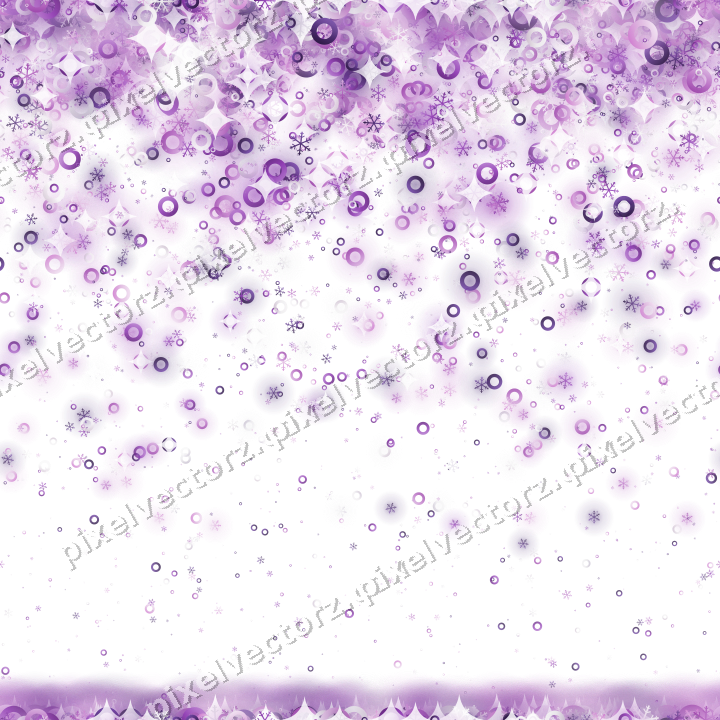 Nahtloser Glitzerregen in Violett auf transparentem Grund
