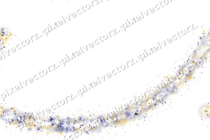 Nahtloser Glitzerbogen in Dunkelblau auf transparentem Grund