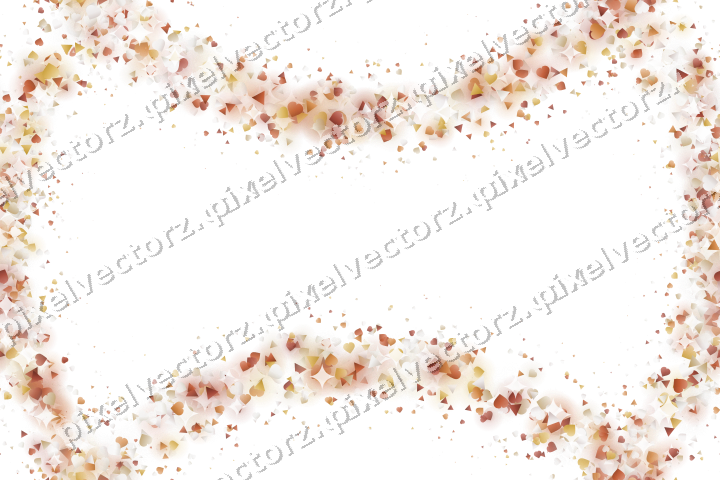 Nahtloser Glitzerkranz in Orange und Bernstein auf transparentem Grund