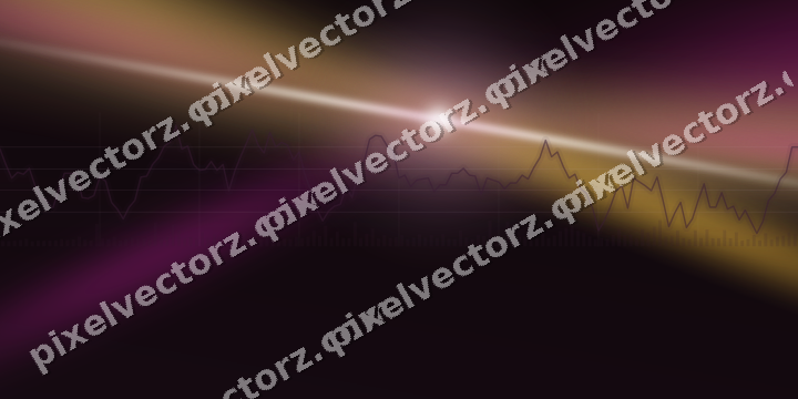 Leuchtender Neon Diagramm Hintergrund in Magenta und Bernstein