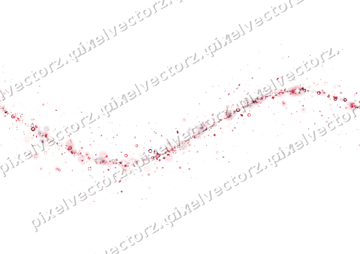 Nahtlose Glitzerwelle aus Sternen und Funken auf transparentem Grund