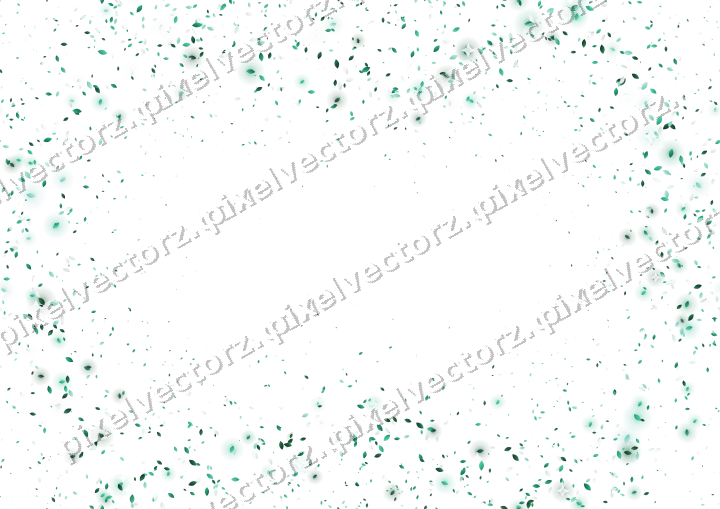 Nahtloser Glitzerkranz aus Tropfen auf transparentem Grund