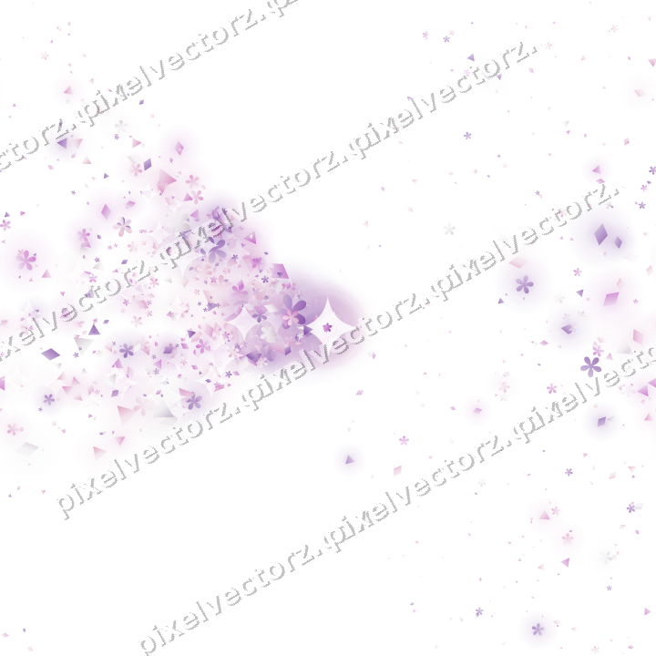 Nahtloser Glitzerfächer aus Blüten und Rauten auf transparentem Grund