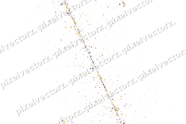 Nahtloses Glitzerband aus Blüten und Punkten auf transparentem Grund