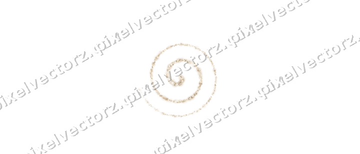 Nahtlose Glitzerspirale aus Sternen und Blüten auf transparentem Grund