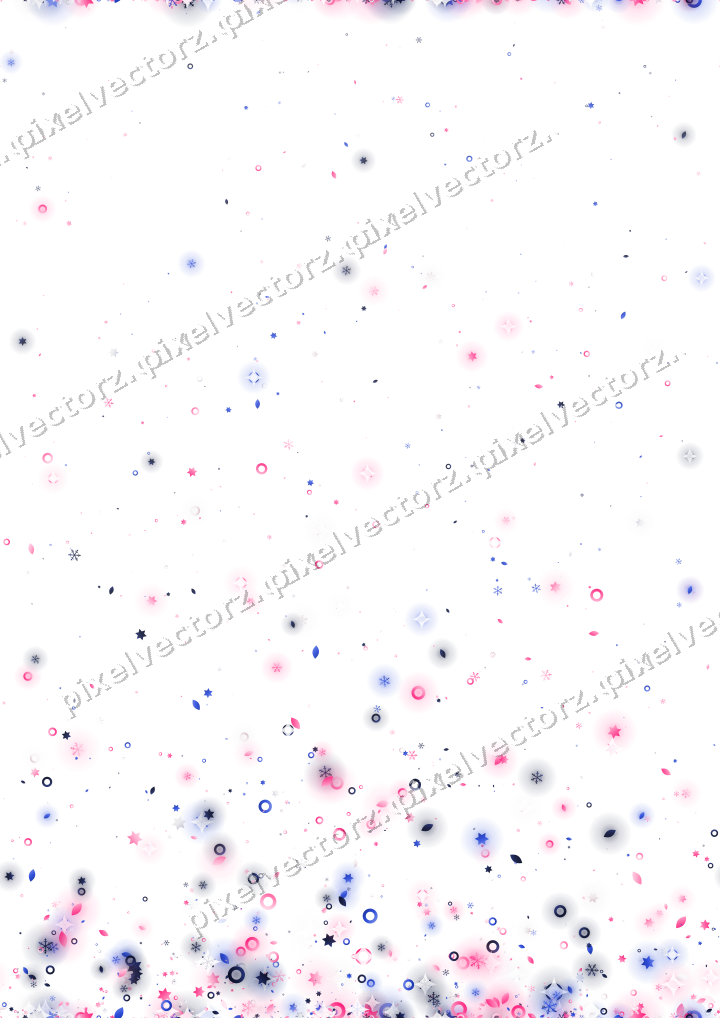 Nahtloser Glitzeraufstieg in Rosa und Blau auf transparentem Grund