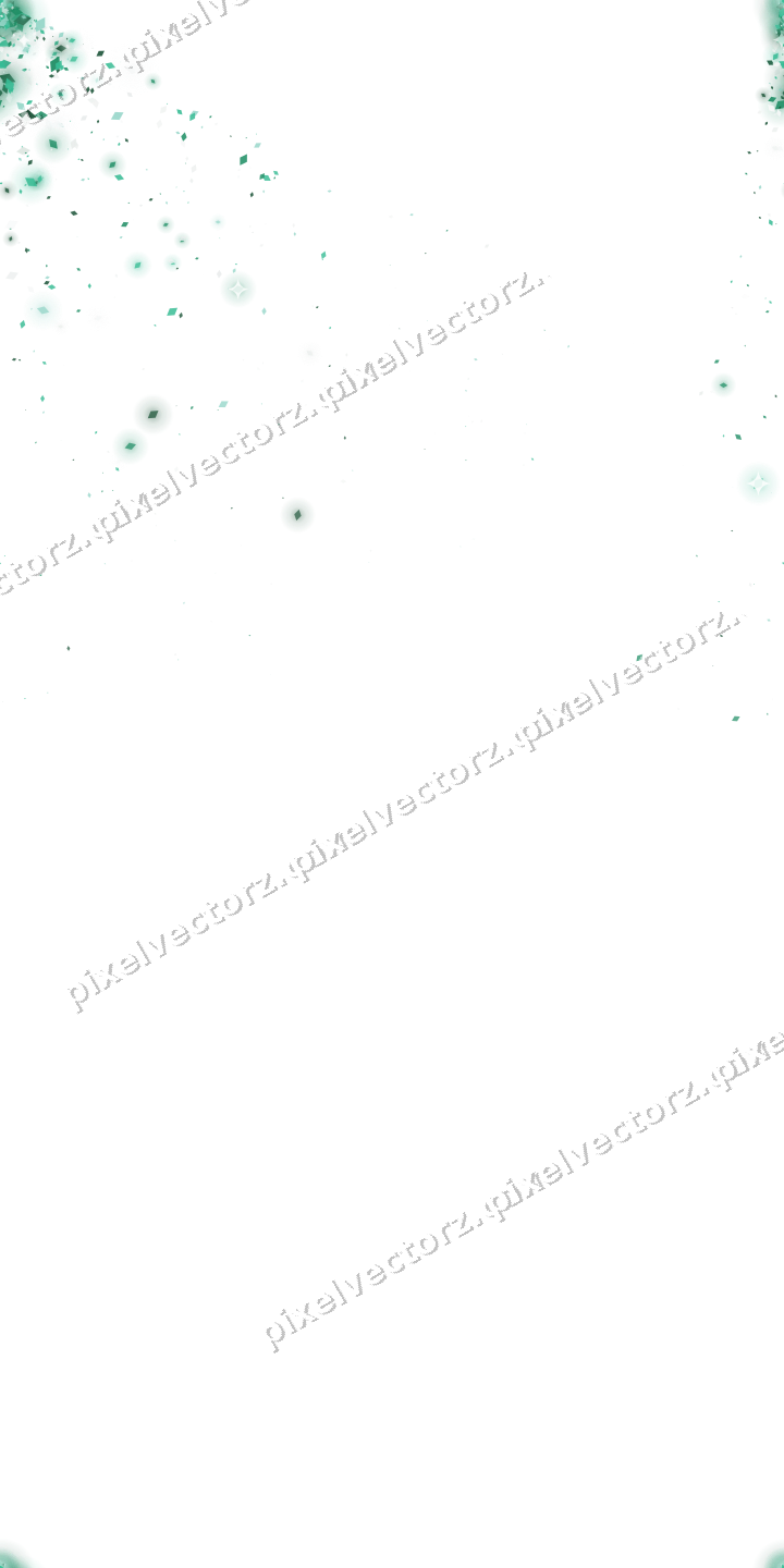 Nahtloser Glitzerfächer aus Rauten auf transparentem Grund