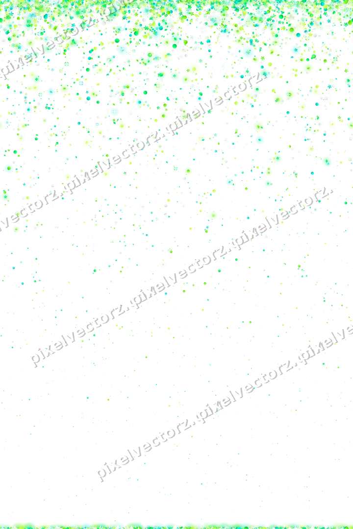 Nahtloser Glitzerregen in Grün und Limette auf transparentem Grund
