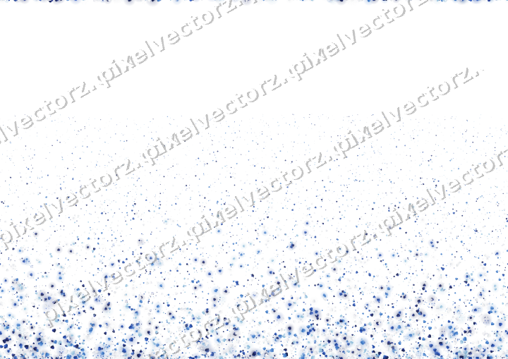 Nahtloser Glitzeraufstieg aus Herzen in Blau auf transparentem Grund