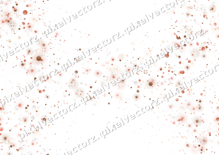 Nahtloser Glitzerkranz in Orange und Rot auf transparentem Grund