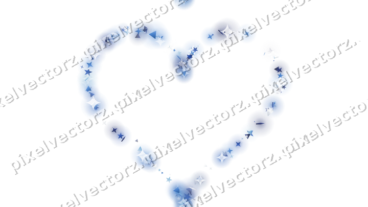 Nahtloses Glitzerherz in Blau und Türkis auf transparentem Grund