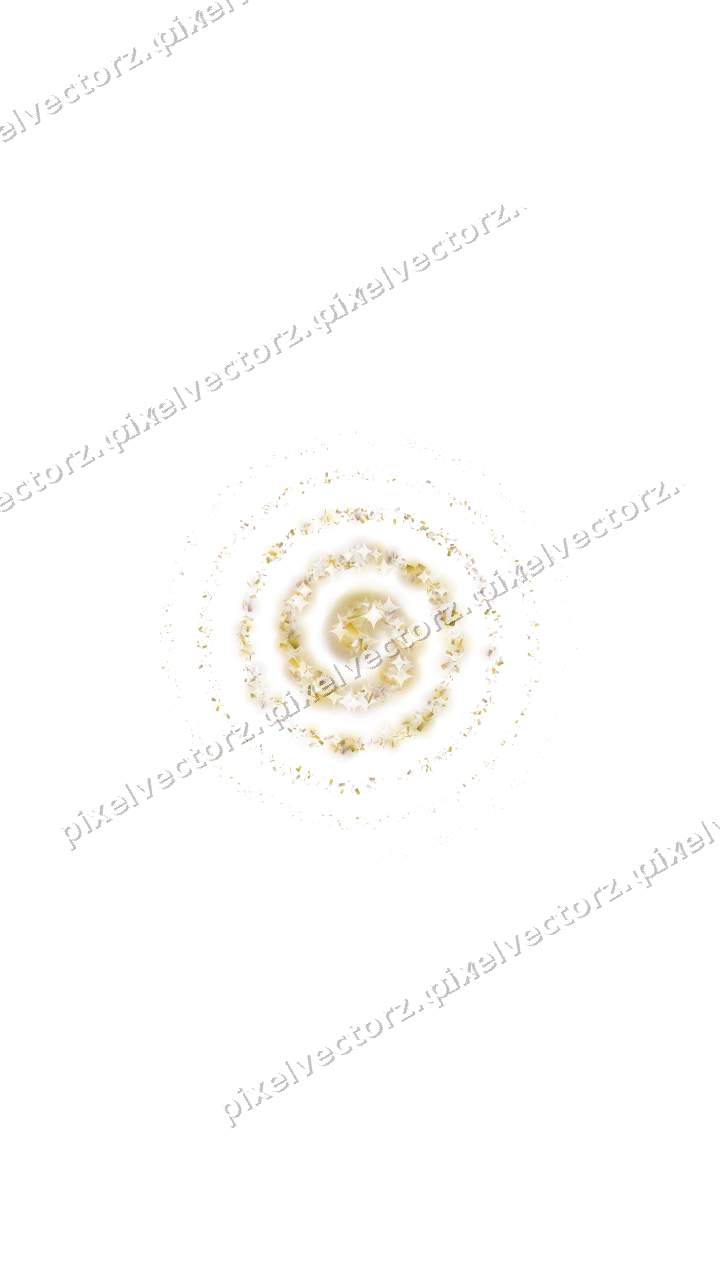 Nahtlose Glitzerspirale in Bernstein auf transparentem Grund