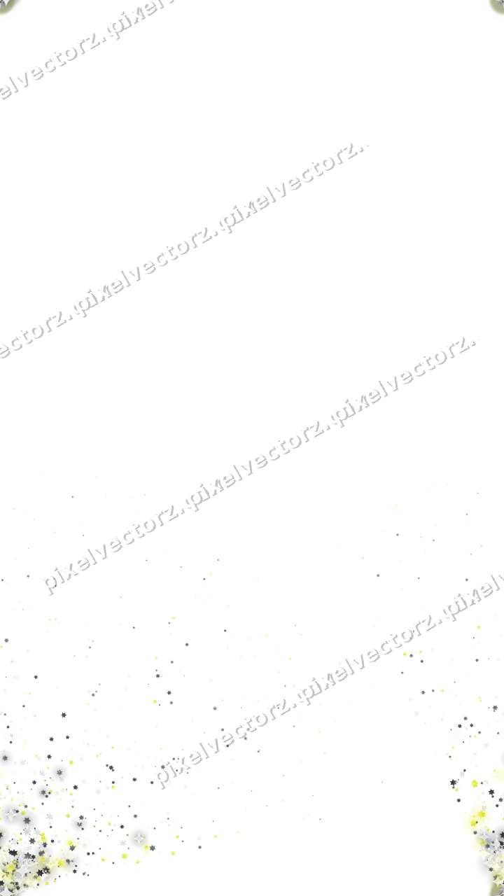 Nahtloser Glitzerfächer aus Sternen in Gelb auf transparentem Grund