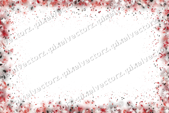Nahtlose Glitzervignette aus Tropfen in Rot auf transparentem Grund