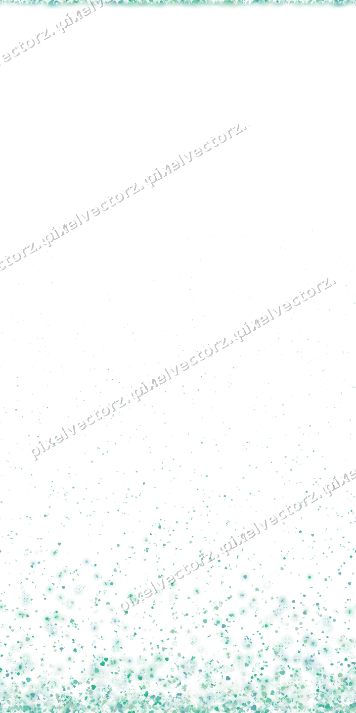 Nahtloser Glitzeraufstieg in Grün und Petrol auf transparentem Grund