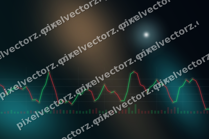 Leuchtender Neon Diagramm Hintergrund in Petrol und Orange