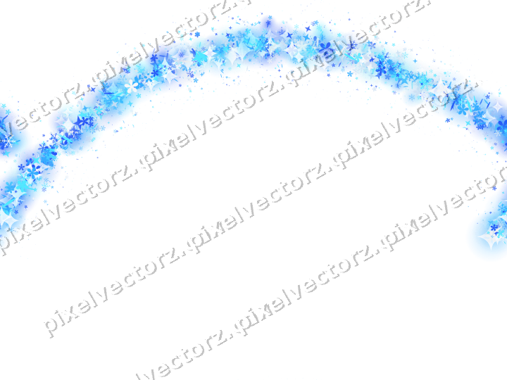 Nahtloser Glitzerbogen in Türkis und Blau auf transparentem Grund