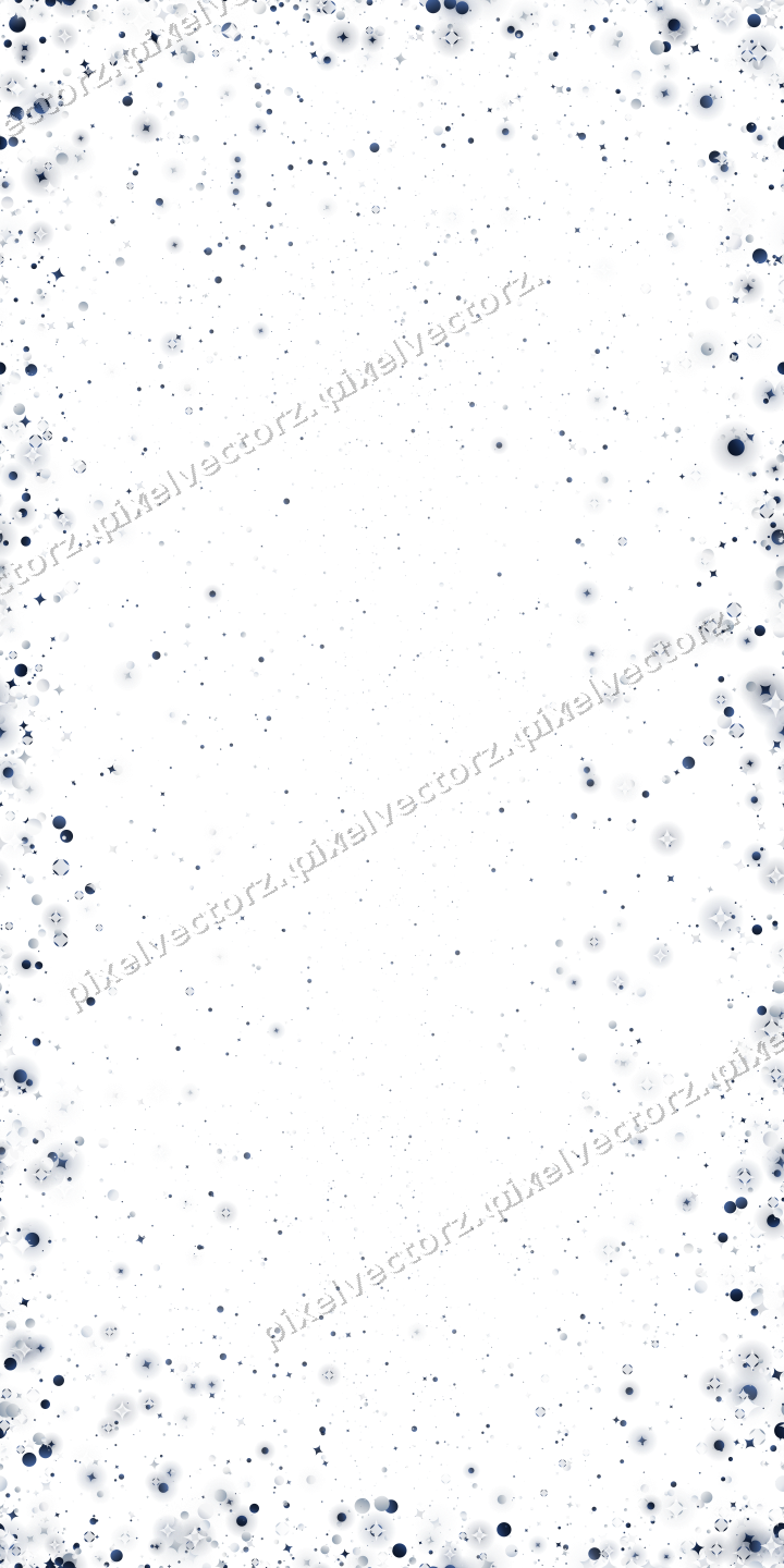 Nahtlose Glitzervignette in Dunkelblau auf transparentem Grund