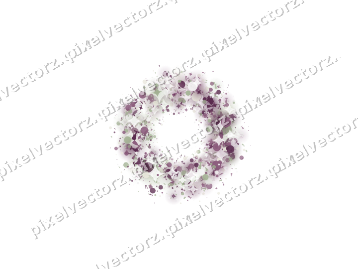 Nahtloser Glitzerkranz in Dunkelmagenta auf transparentem Grund